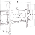 support mural tv sony kdl 40w4000