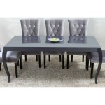 table a manger grise