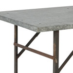 table a manger zinc