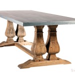 table a manger zinc