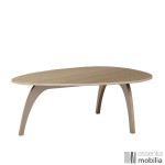 table basse ovale bois