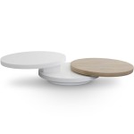 table basse ovale bois