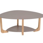 table basse ovale bois