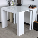 table console extensible ikea noir