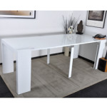 table console extensible ikea noir