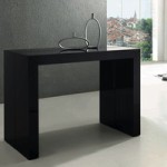 table console nassau laquee noir