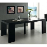 table console nassau laquee noir