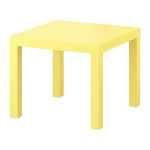 table d'appoint jaune