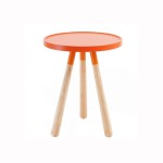 table d'appoint orange