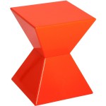 table d'appoint orange