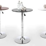 table de bar reglable en hauteur