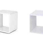 table de chevet en forme de e