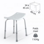 tabouret de douche cadiz