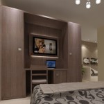 armoire de chambre avec tv