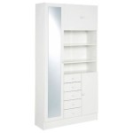 armoire salle de bain blanc