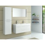 armoire salle de bain blanc