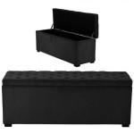 banc bout de lit noir