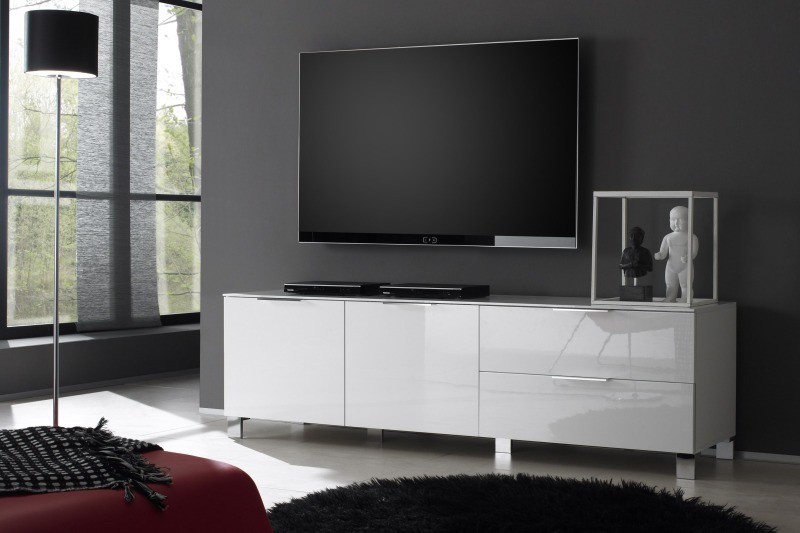 buffet bas laque blanc