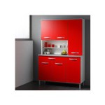 buffet de cuisine rouge pas cher