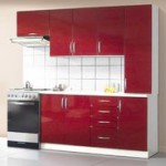 buffet de cuisine rouge pas cher