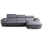 canape d'angle gris clair