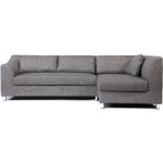 canape d'angle gris clair