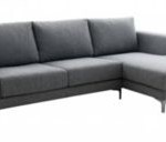 canape d'angle gris clair