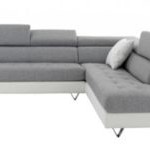 canape d'angle gris clair