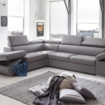 canape d'angle gris clair