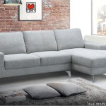 canape d'angle gris clair