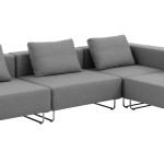 canape d'angle gris clair