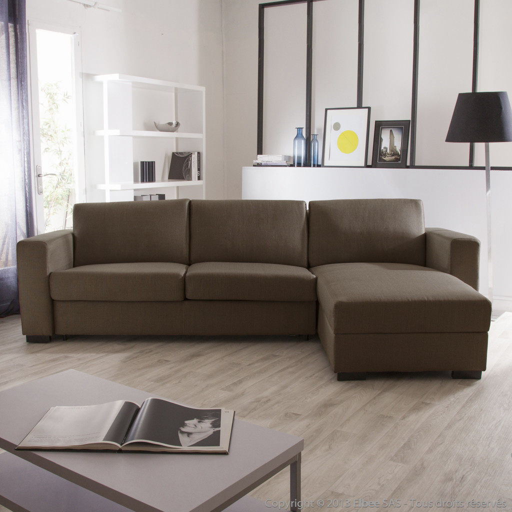 canape d'angle tissu convertible