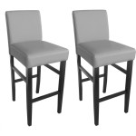 chaise haute cuisine grise