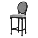 chaise haute cuisine grise