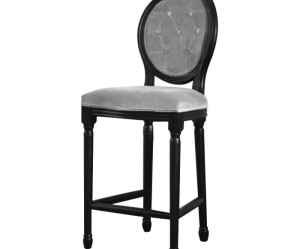 chaise haute cuisine grise