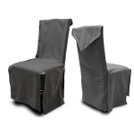housse de chaise grise pas cher