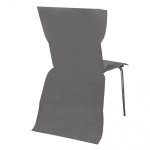 housse de chaise grise pas cher
