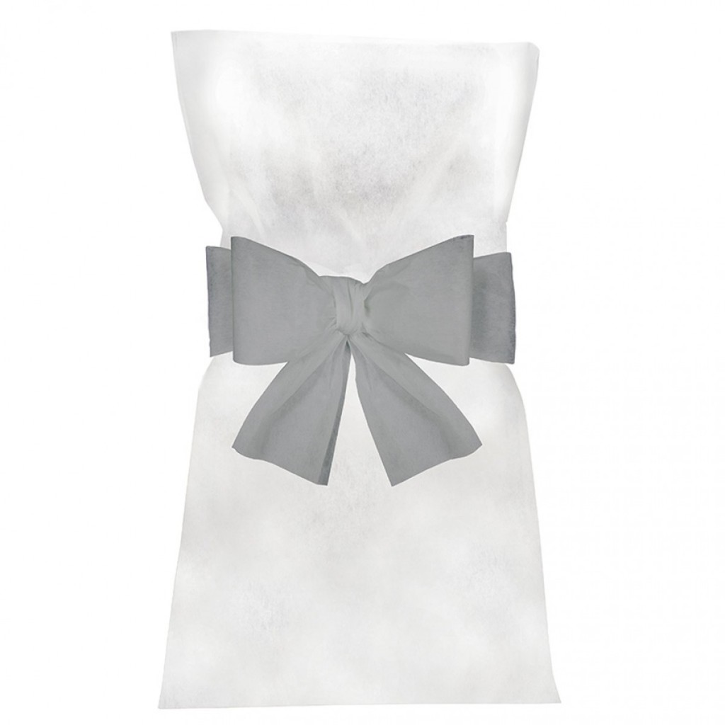 housse de chaise grise pas cher