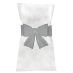 housse de chaise grise pas cher