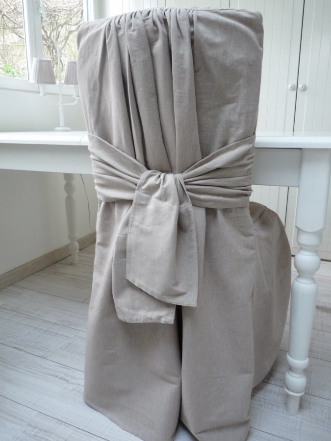 housse de chaise lin