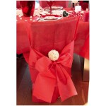 housse de chaise rouge