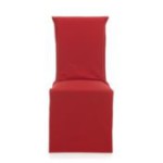 housse de chaise rouge