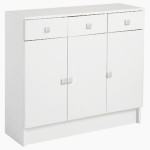 meuble bas de salle de bain blanc