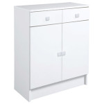 meuble bas de salle de bain blanc