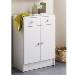 meuble bas de salle de bain blanc