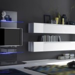 meuble tv bas design blanc laque cocon