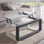 table basse avec plateau relevable