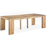 table console bois extensible