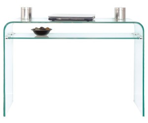 table console en verre