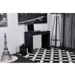 table console noir laque